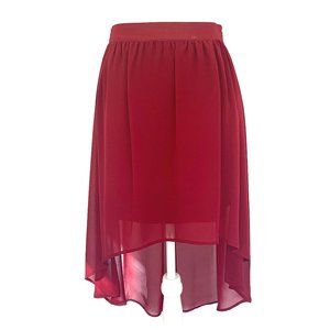*SALE* XXI Burgundy High/Low Skirt
